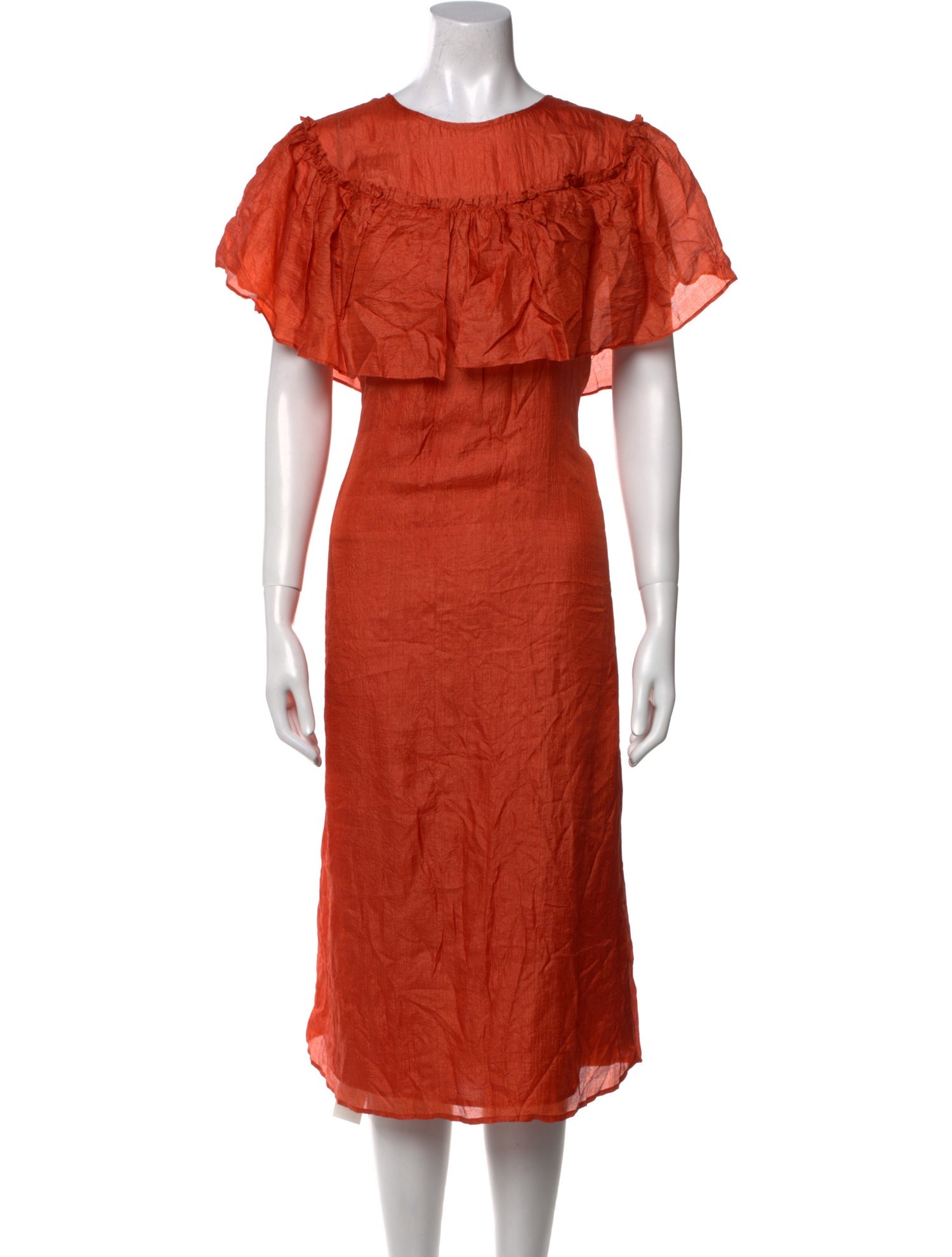 Anaak Crew Neck Midi Length Dress