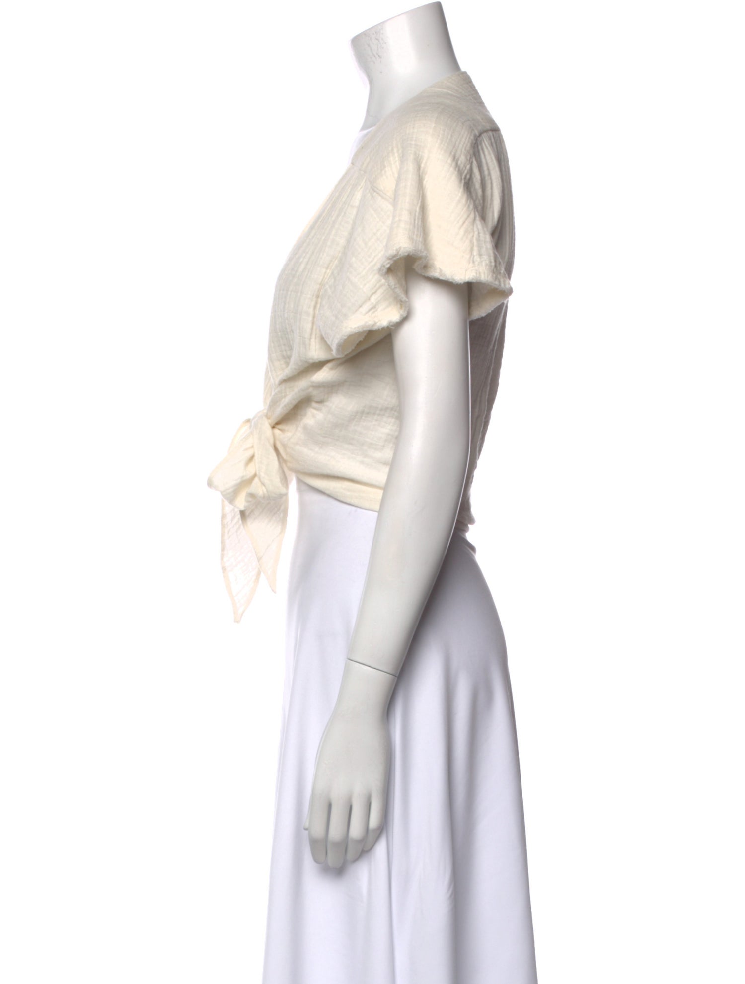 Anaak V-Neck Short Sleeve Crop Top