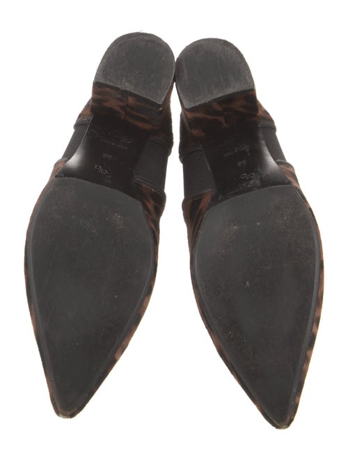 Anna Baiguera Ponyhair Animal Print Chelsea Boots