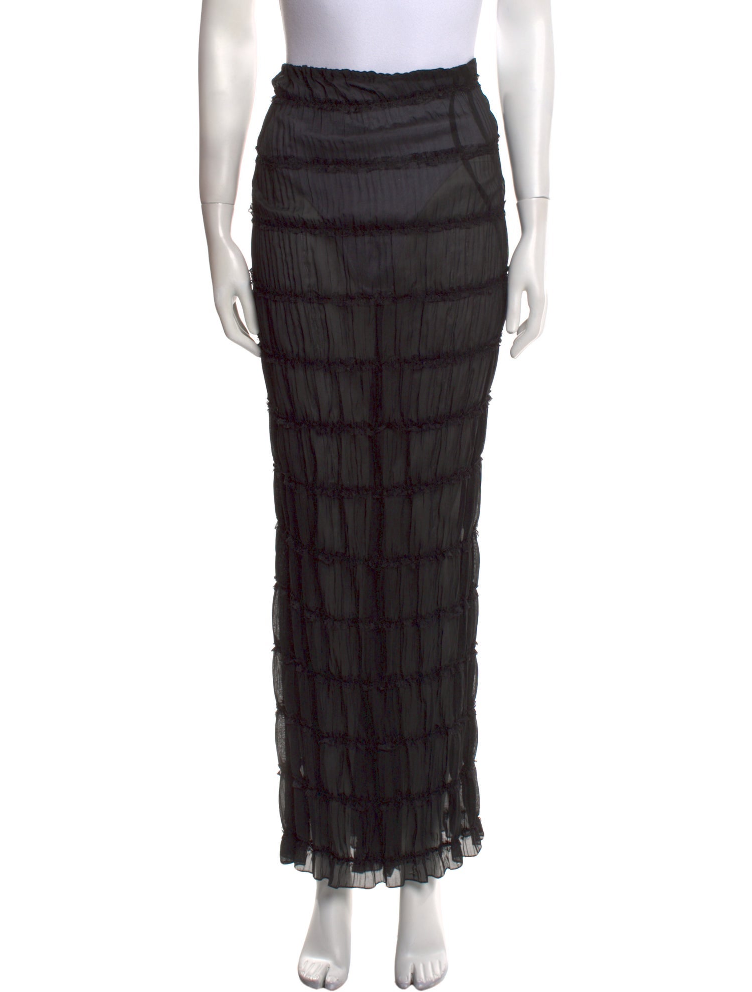 Arcina Ori Ruffle Embellishment Long Skirt