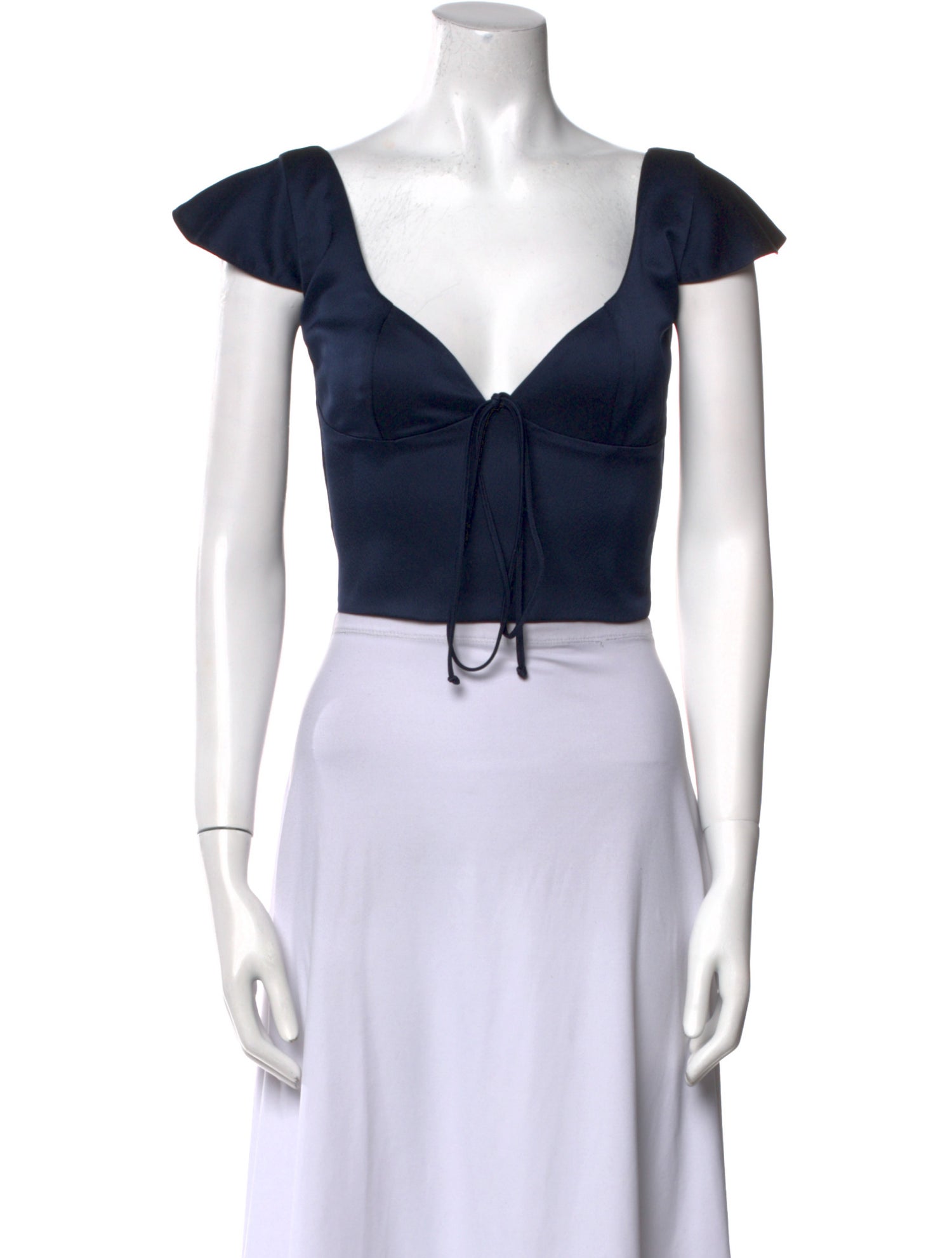 Arcina Ori V-Neck Short Sleeve Crop Top w/ Tags