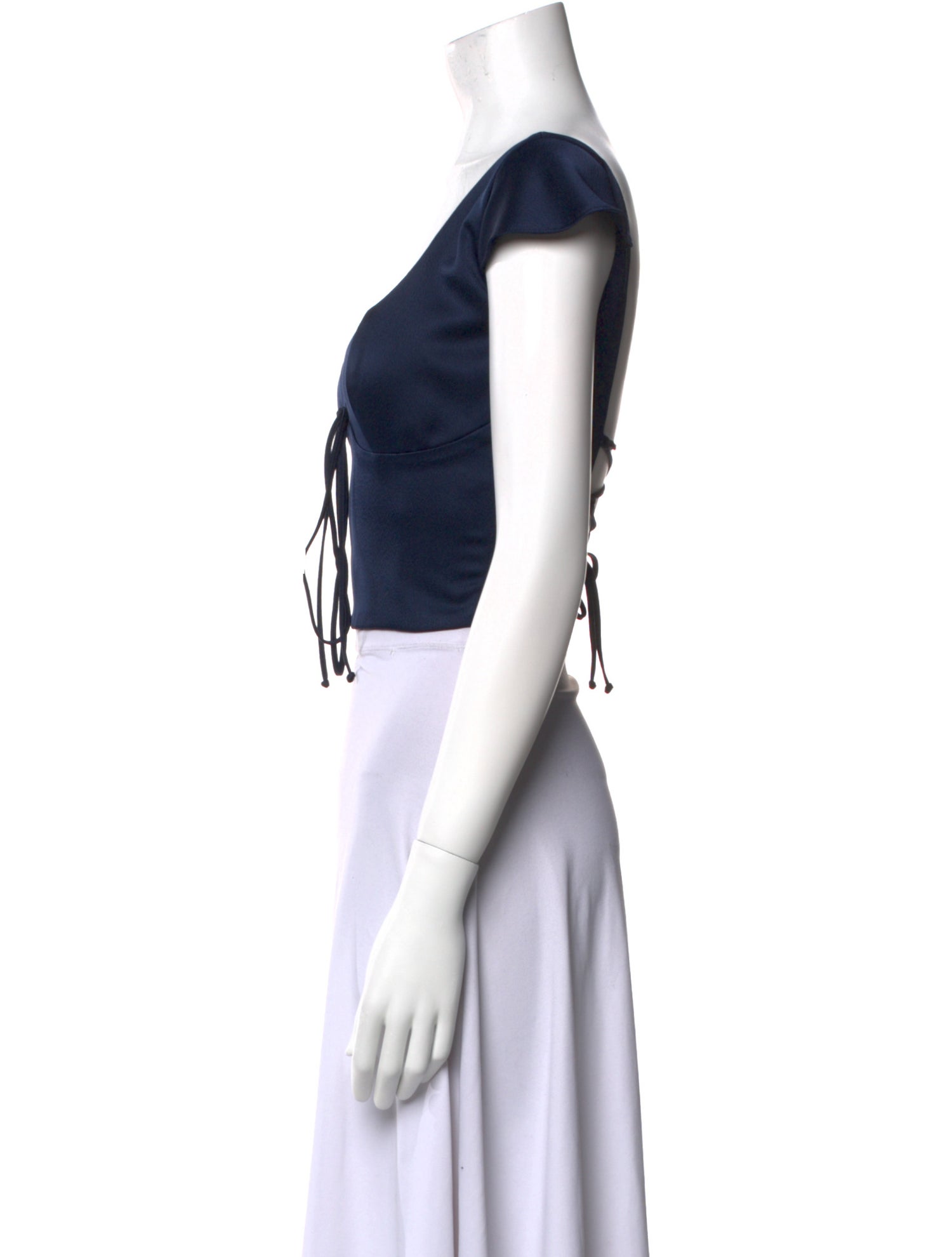 Arcina Ori V-Neck Short Sleeve Crop Top w/ Tags