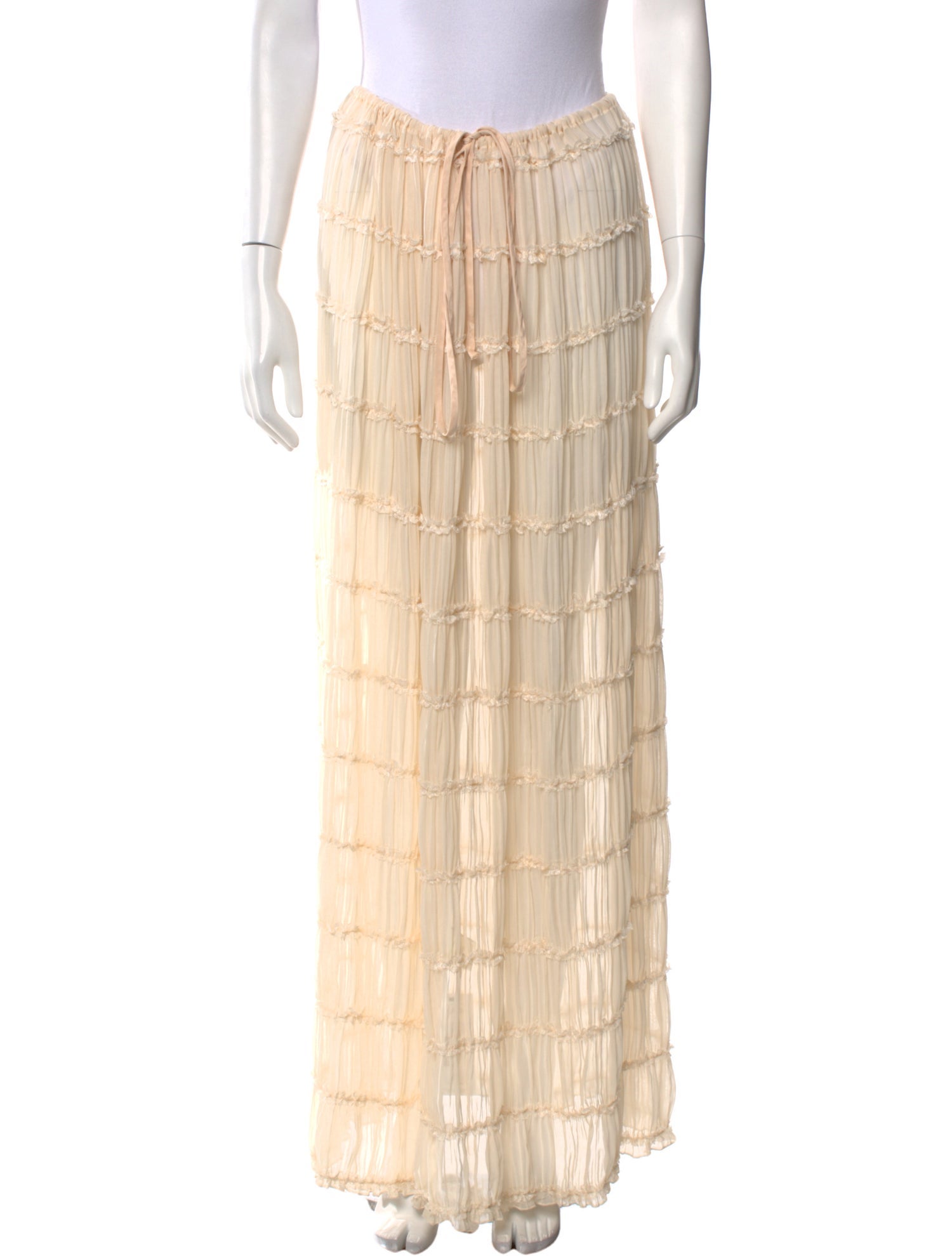 Arcina Ori Plaid Print Long Skirt