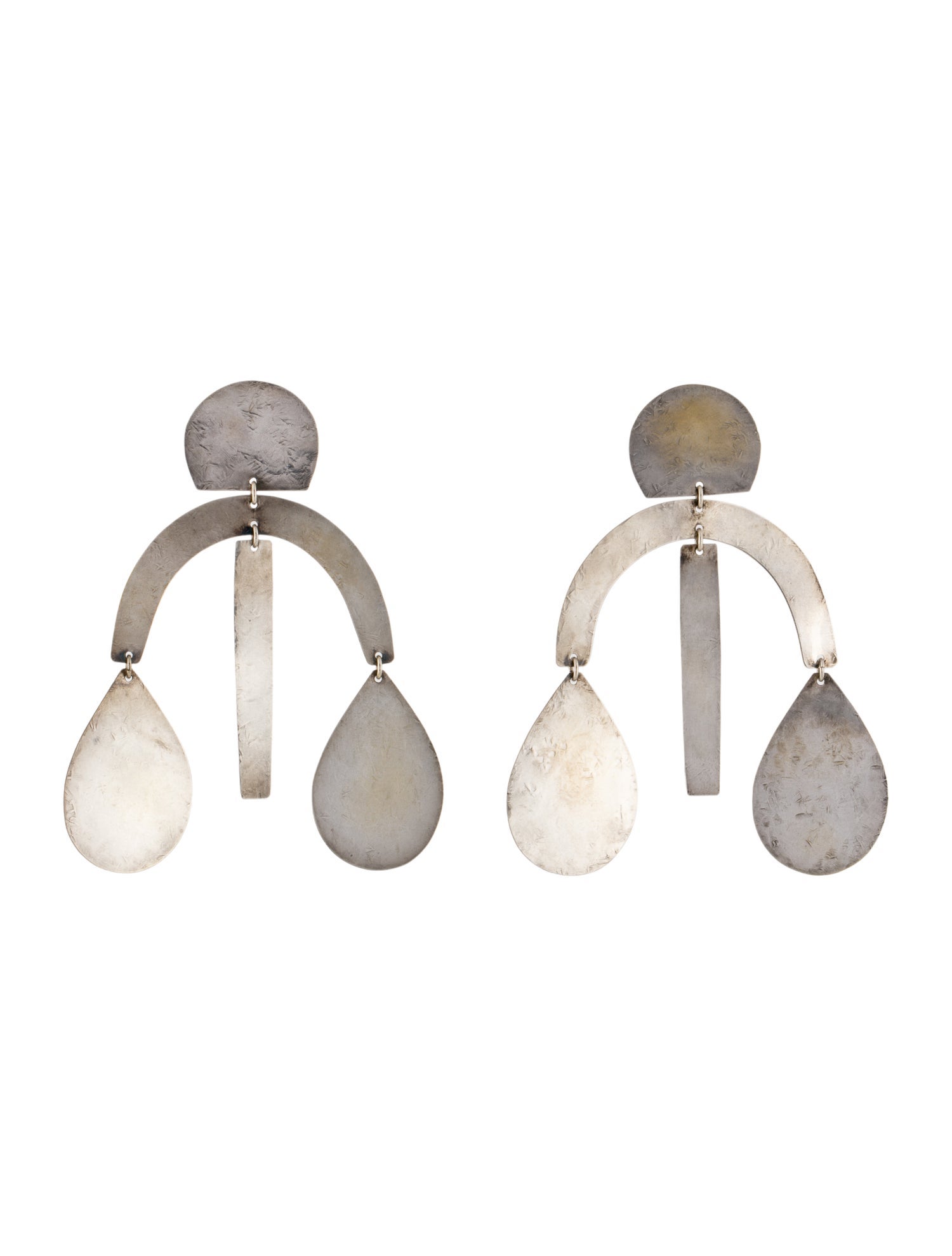 Annie Costello Brown Arc Drop Earrings