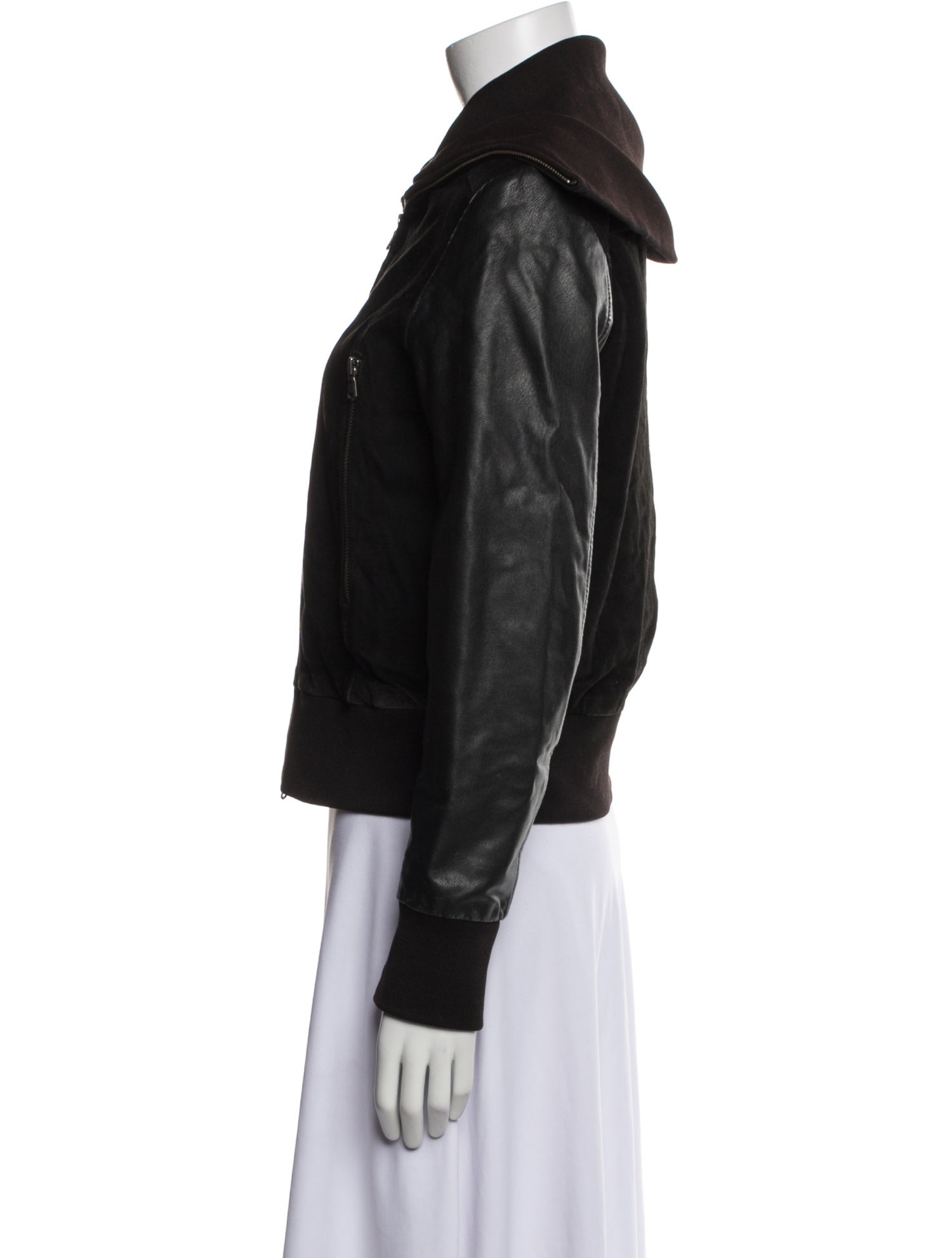 Armand Basi Leather Bomber Jacket
