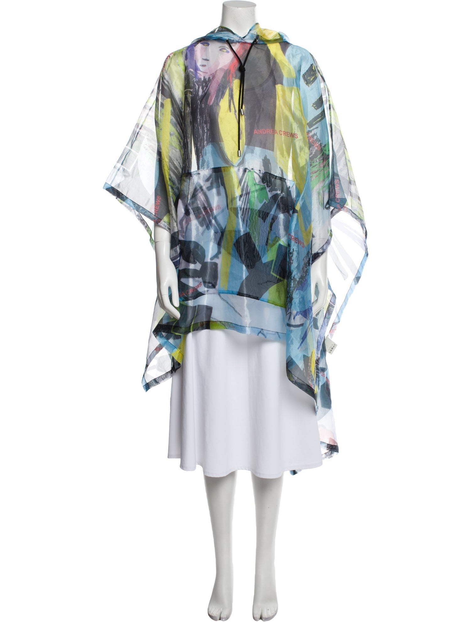 Andrea Crews Printed Poncho