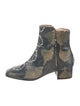 Andrea Gomez Snakeskin Animal Print Boots
