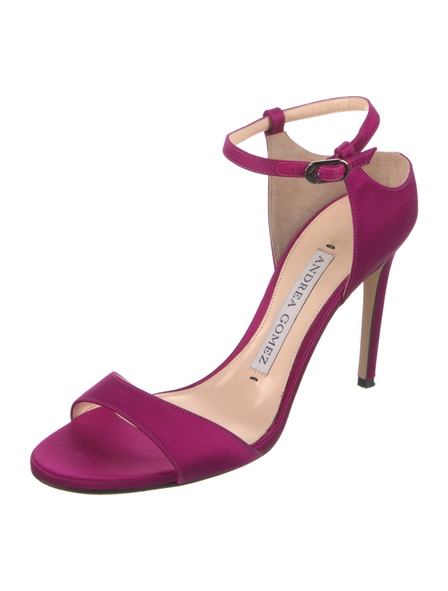 Andrea Gomez Satin Sandals