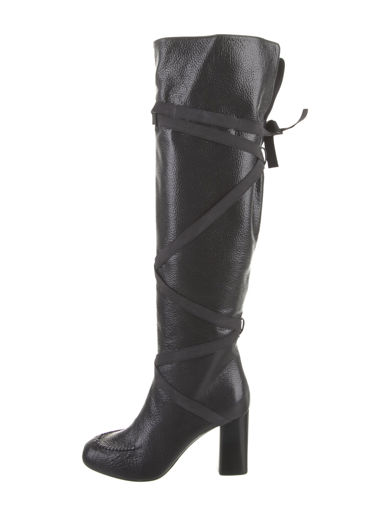 Andrea Gomez Leather Lace-Up Boots
