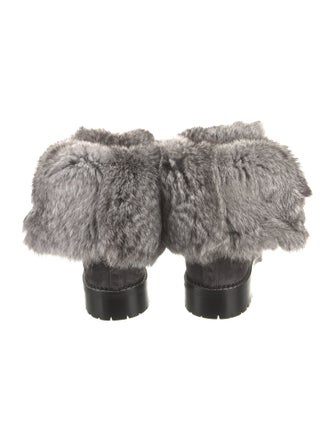 Andrea Gomez Suede Printed Lace-Up Boots