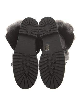 Andrea Gomez Suede Printed Lace-Up Boots