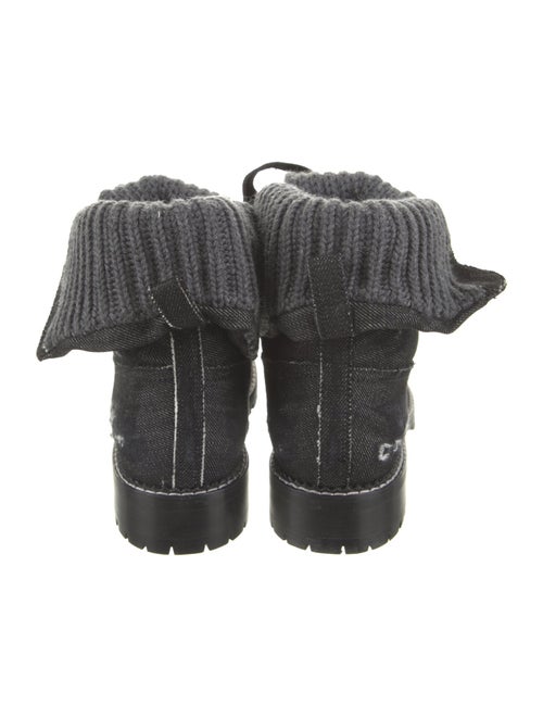 Andrea Gomez Denim Distressed Accents Boots