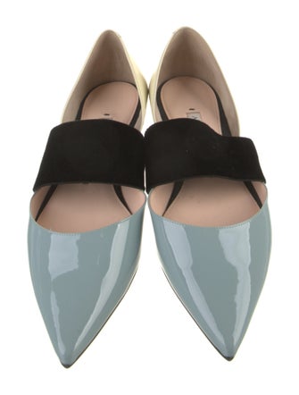 Andrea Gomez Patent Leather D'Orsay Flats