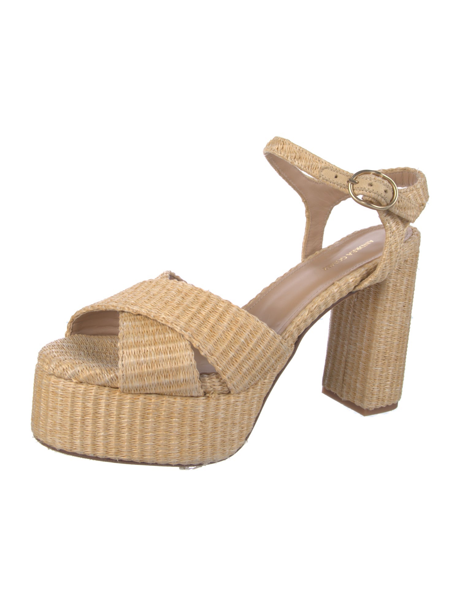 Andrea Gomez Raffia Espadrilles