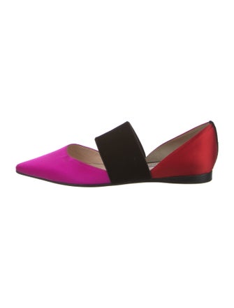 Andrea Gomez Satin D'Orsay Flats