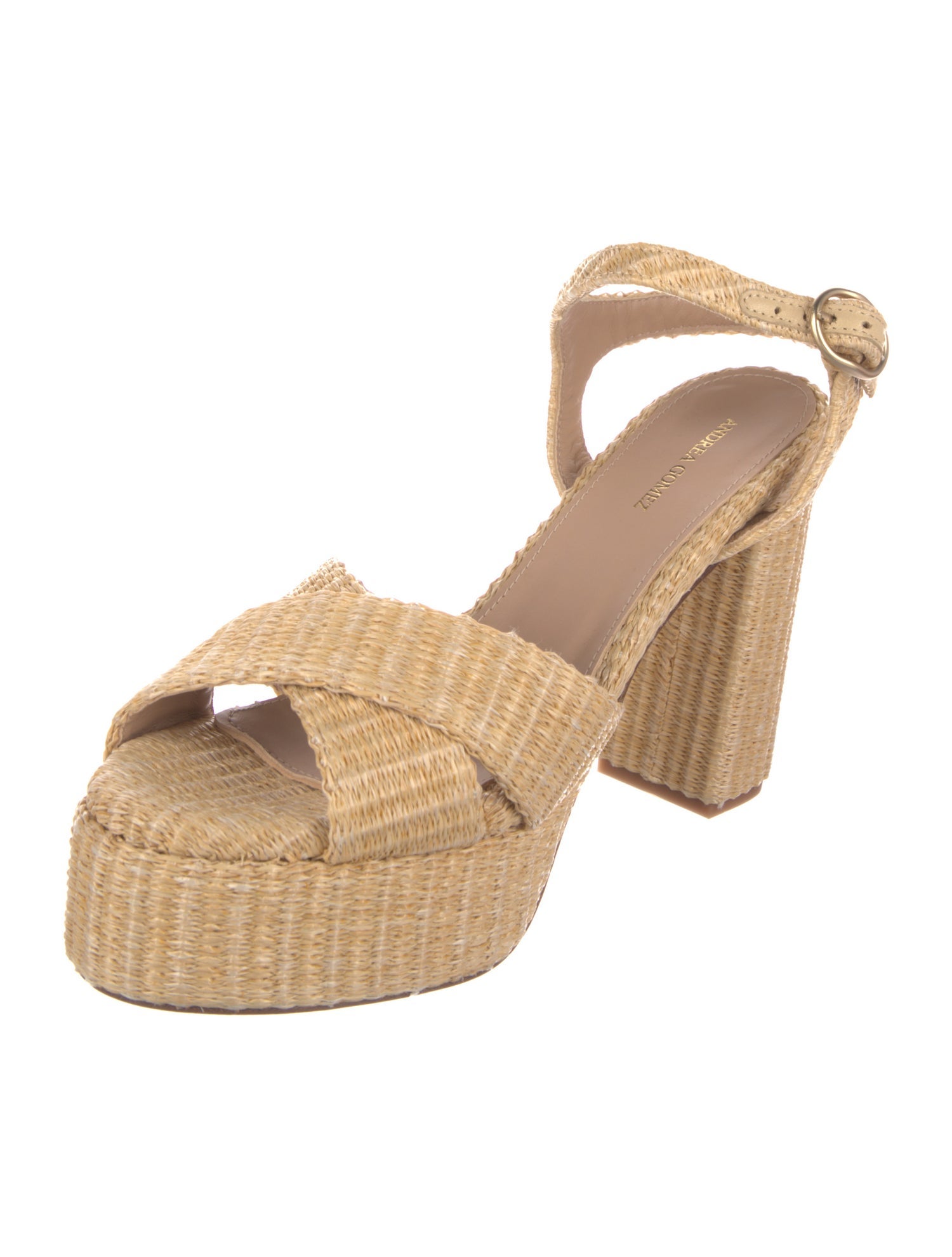 Andrea Gomez Raffia Espadrilles