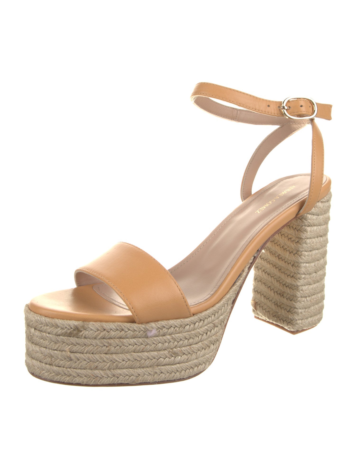 Andrea Gomez Leather Espadrilles w/ Tags