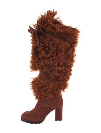 Andrea Gomez Mongolian Lamb Snow Boots