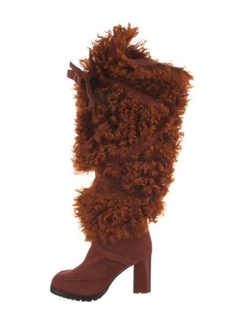 Andrea Gomez Mongolian Lamb Snow Boots