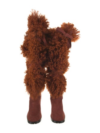 Andrea Gomez Mongolian Lamb Snow Boots