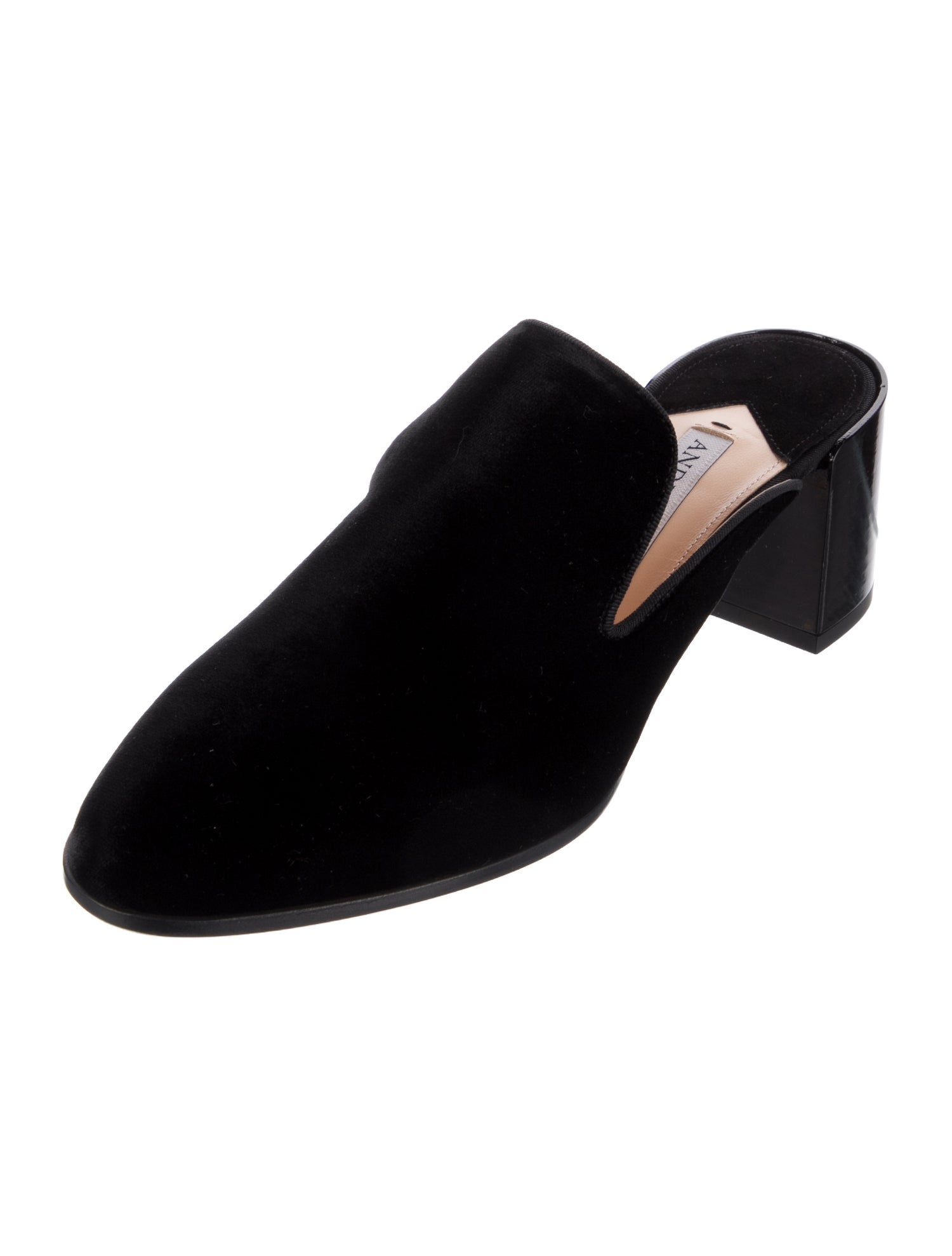 Andrea Gomez Velvet Mules