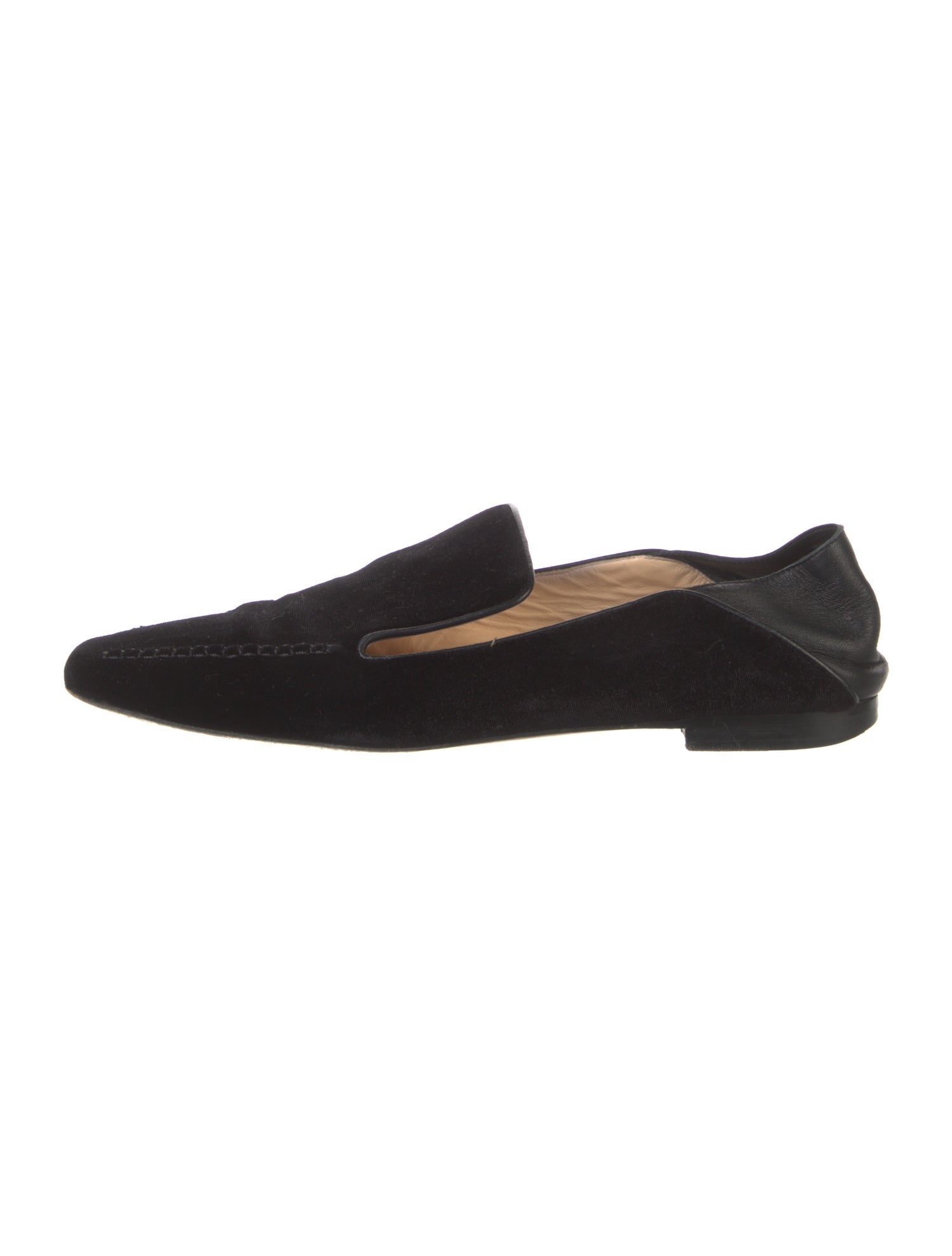 Andrea Gomez Velvet Loafers