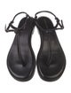 Andrea Gomez Leather T-Strap Sandals