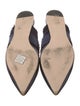 Andrea Gomez Satin Raw-Edge Trim Mules