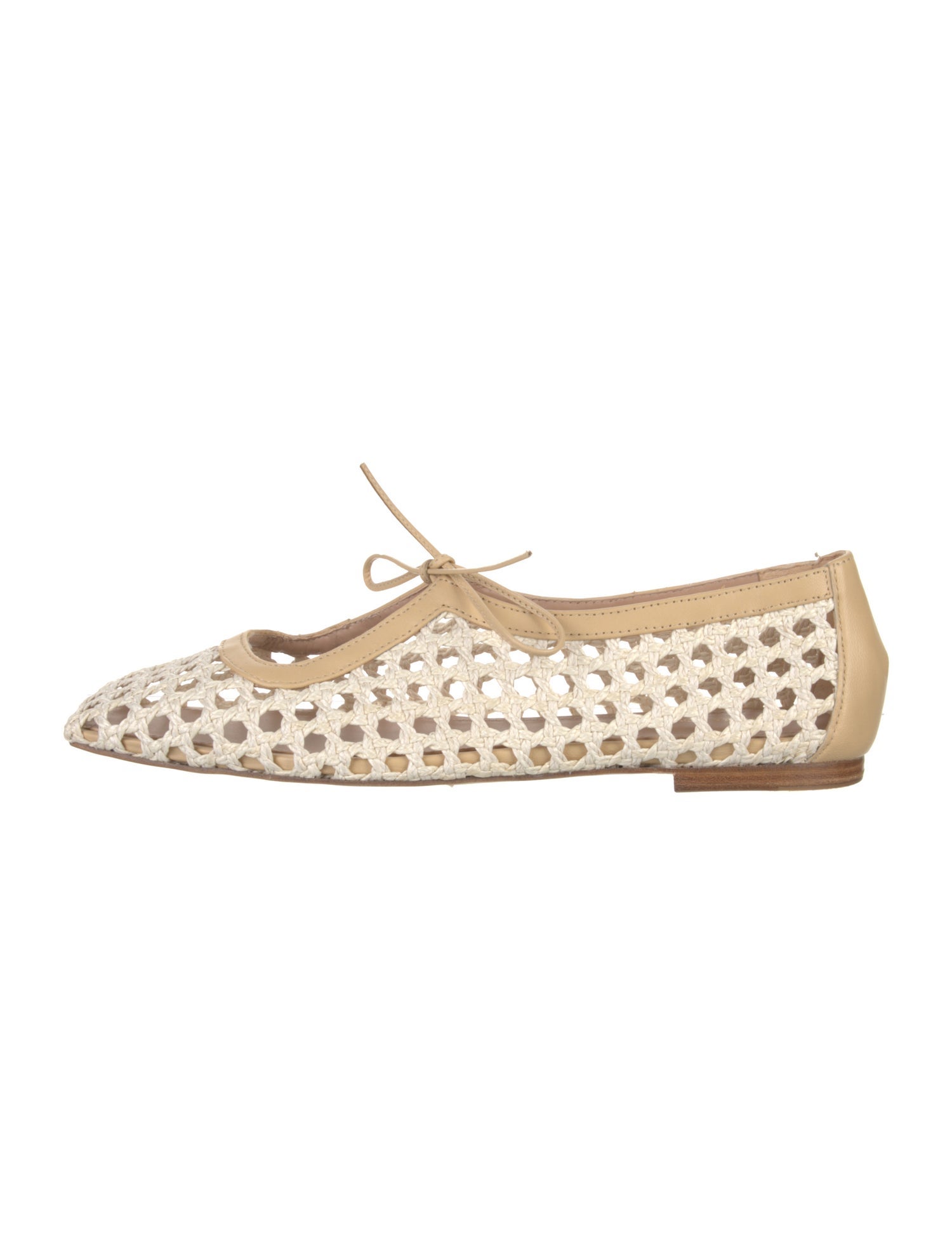 Andrea Gomez Jute Colorblock Pattern Ballet Flats