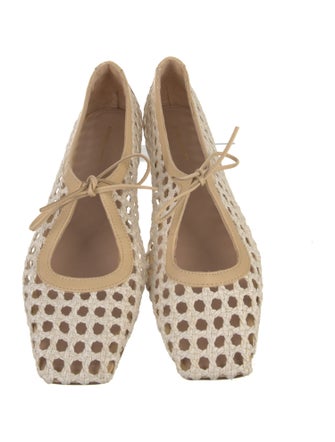 Andrea Gomez Jute Colorblock Pattern Ballet Flats