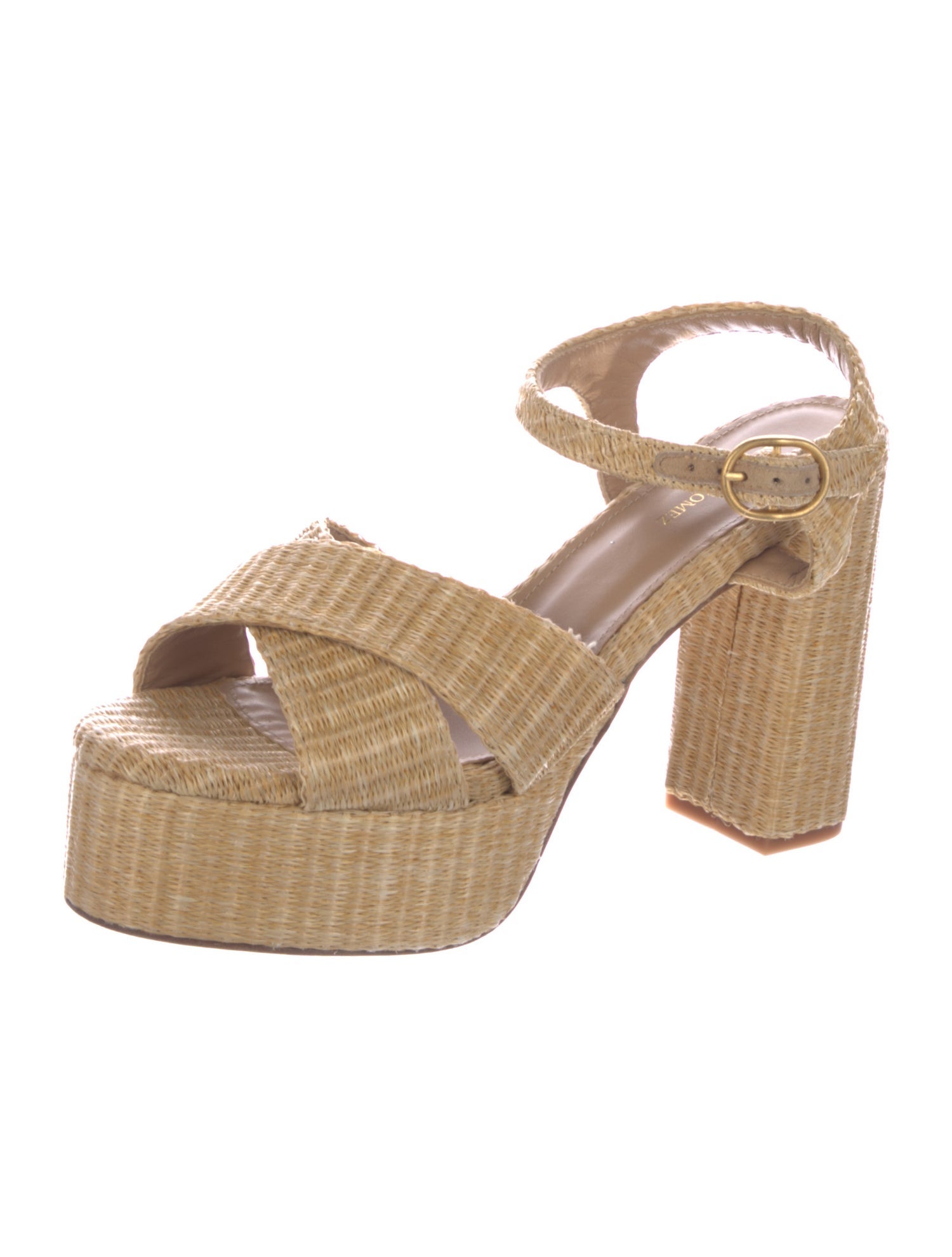 Andrea Gomez Raffia Sandals