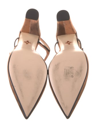 Andrea Gomez Satin Slingback Pumps