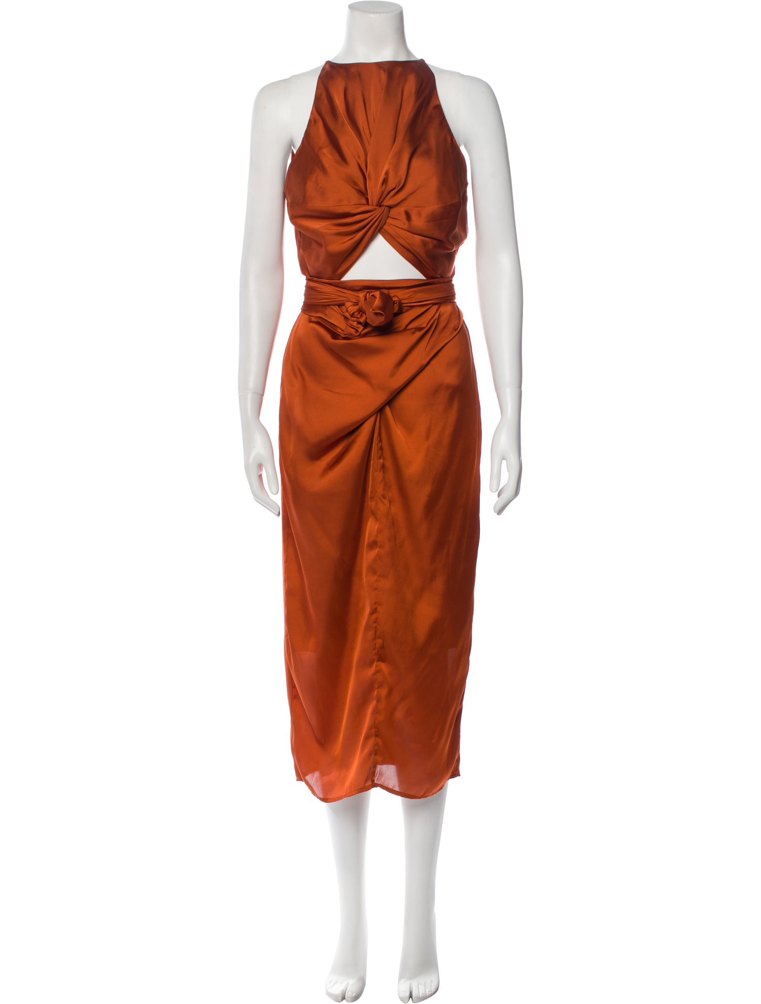 Andrea Iyamah Halterneck Long Dress