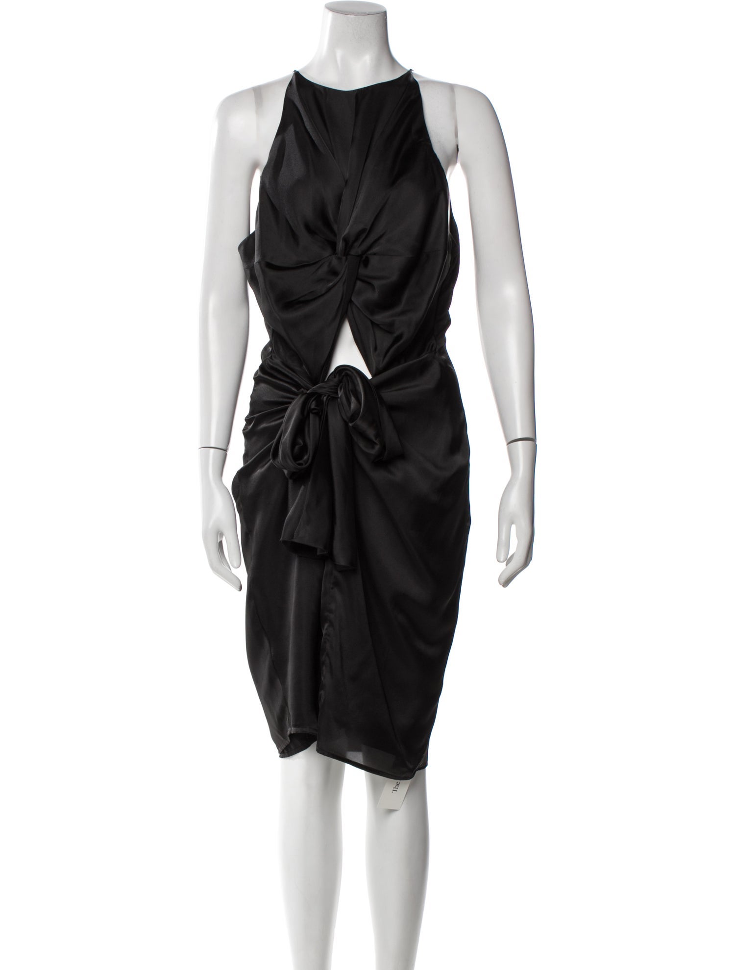 Andrea Iyamah Crew Neck Midi Length Dress