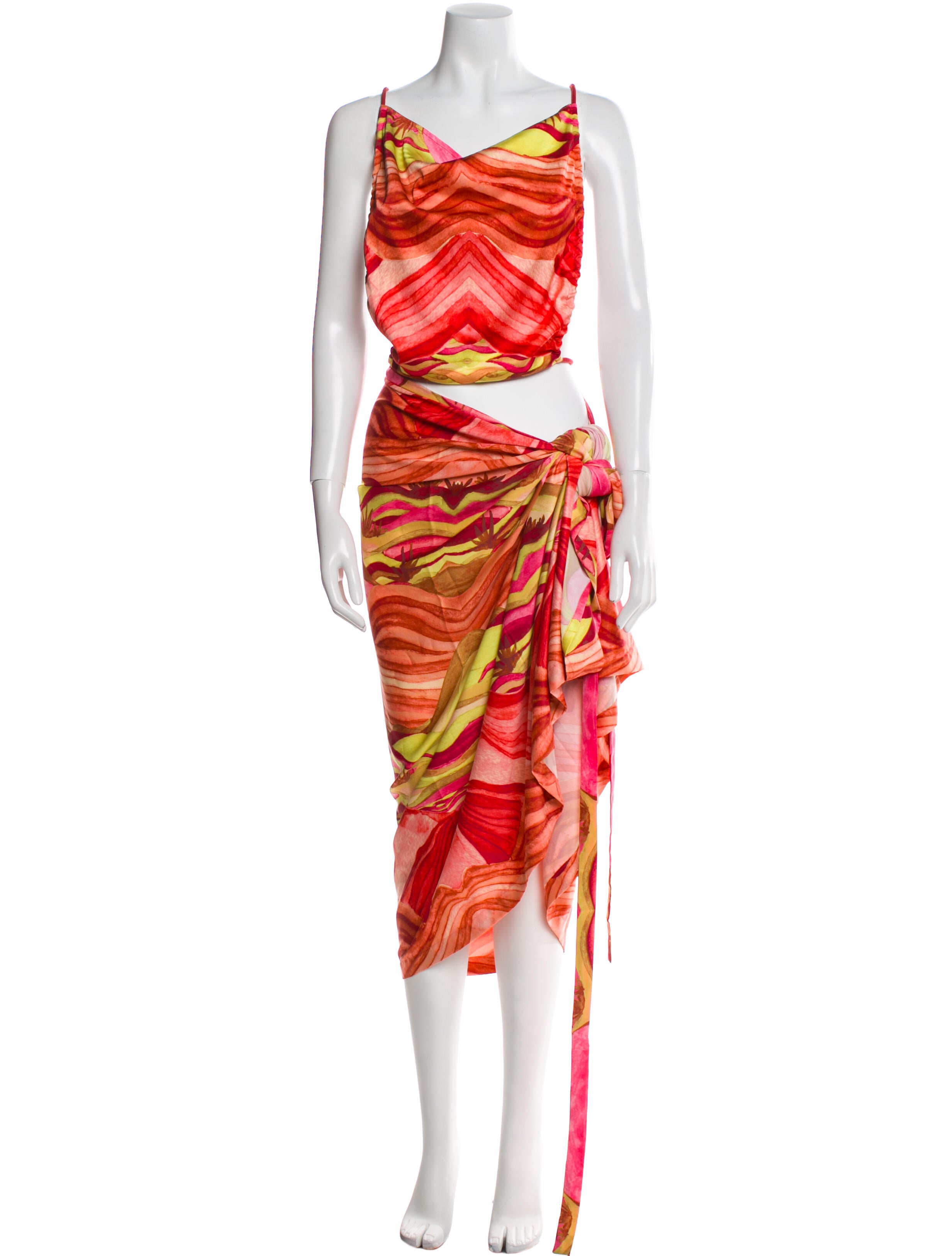 Andrea Iyamah Printed Skirt Set