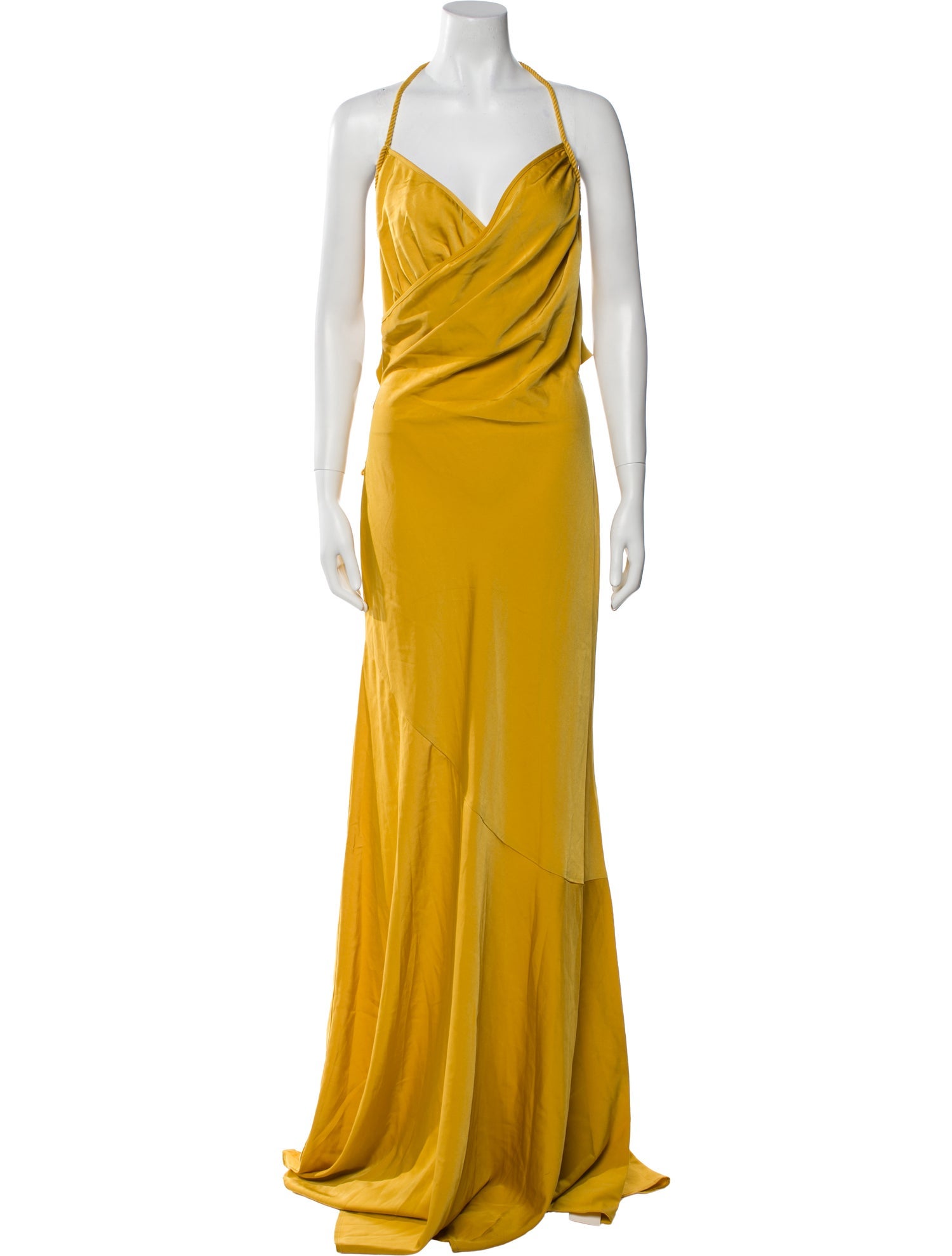 Andrea Iyamah Cowl Neck Long Dress