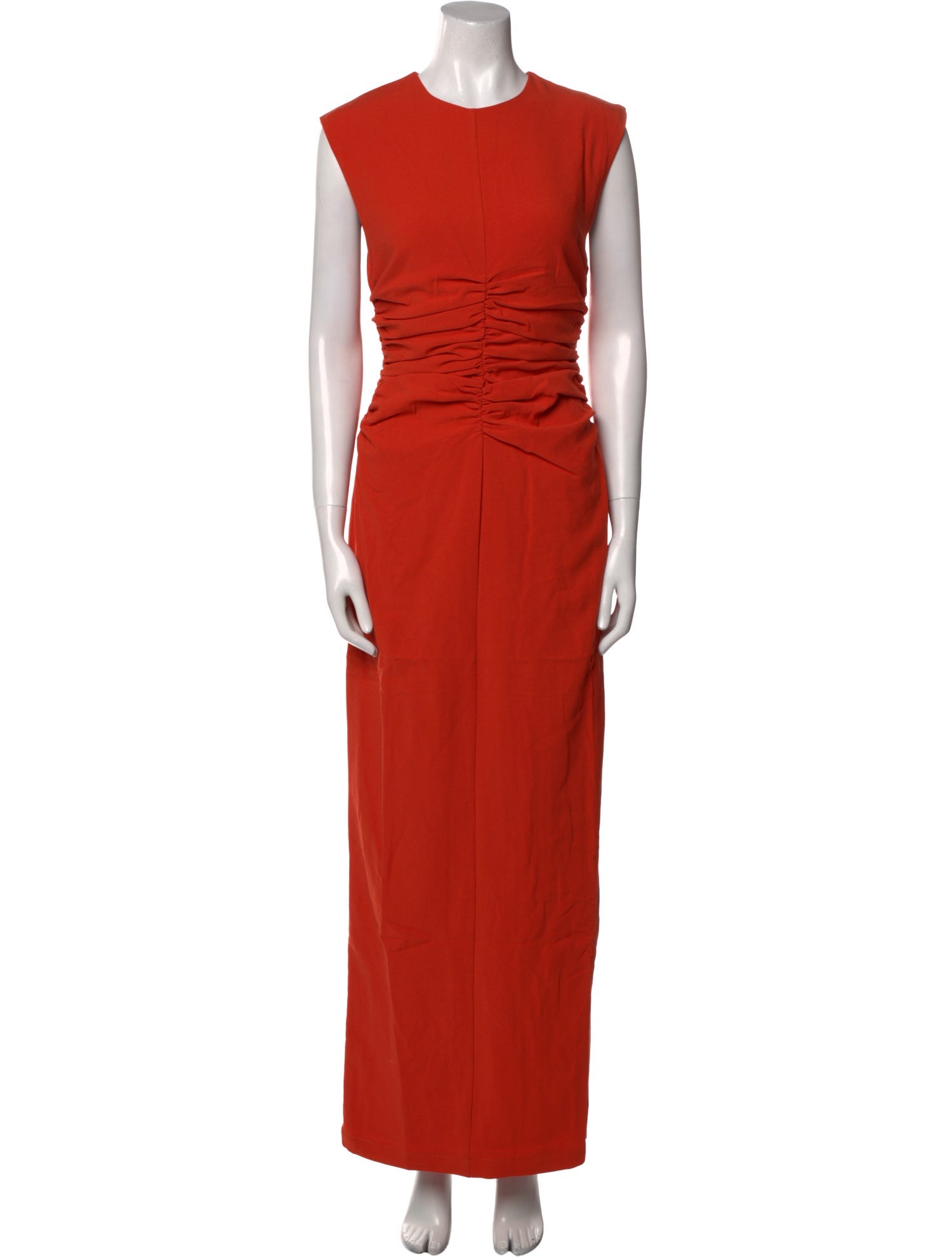 Andrea Iyamah Crew Neck Long Dress