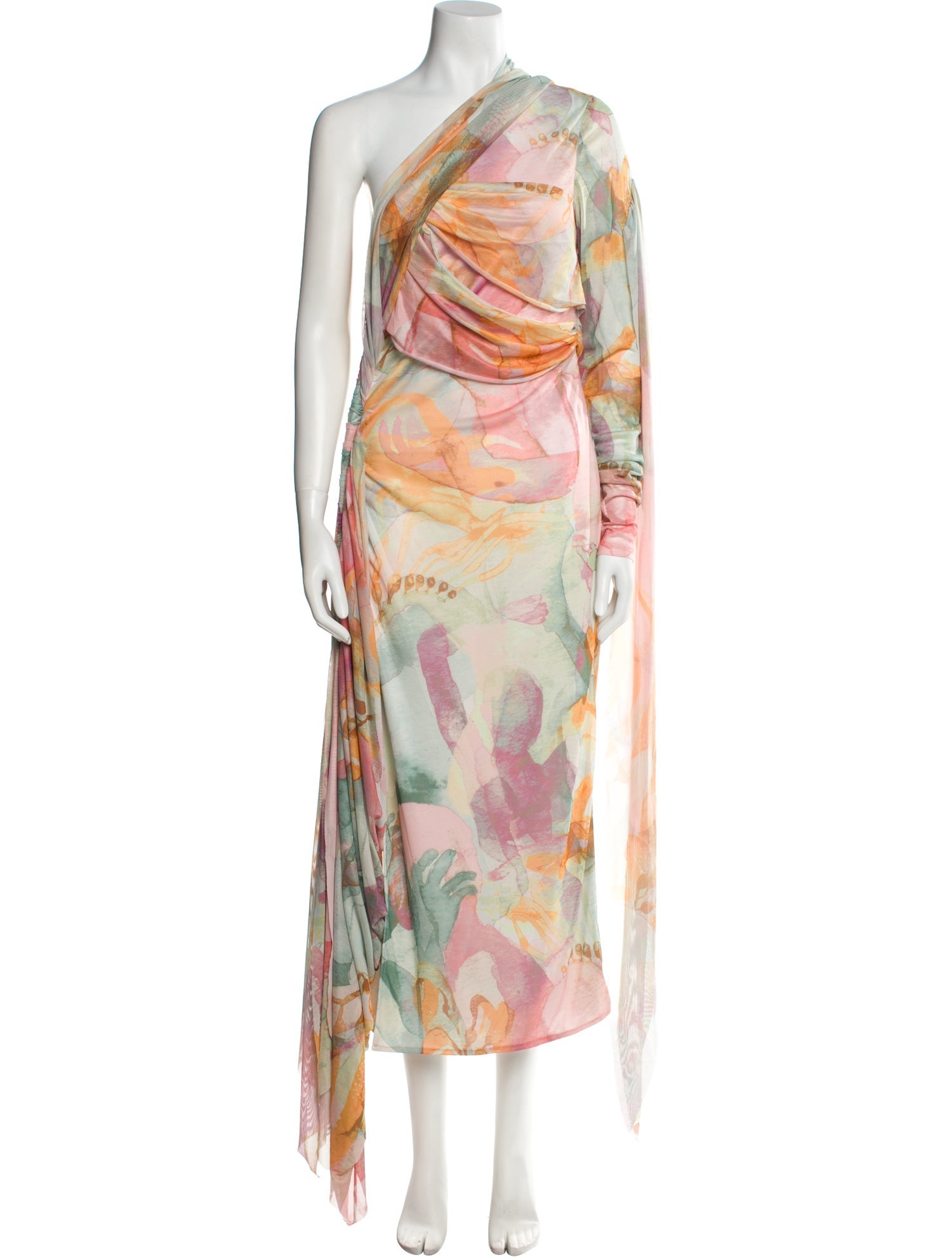 Andrea Iyamah Printed Long Dress