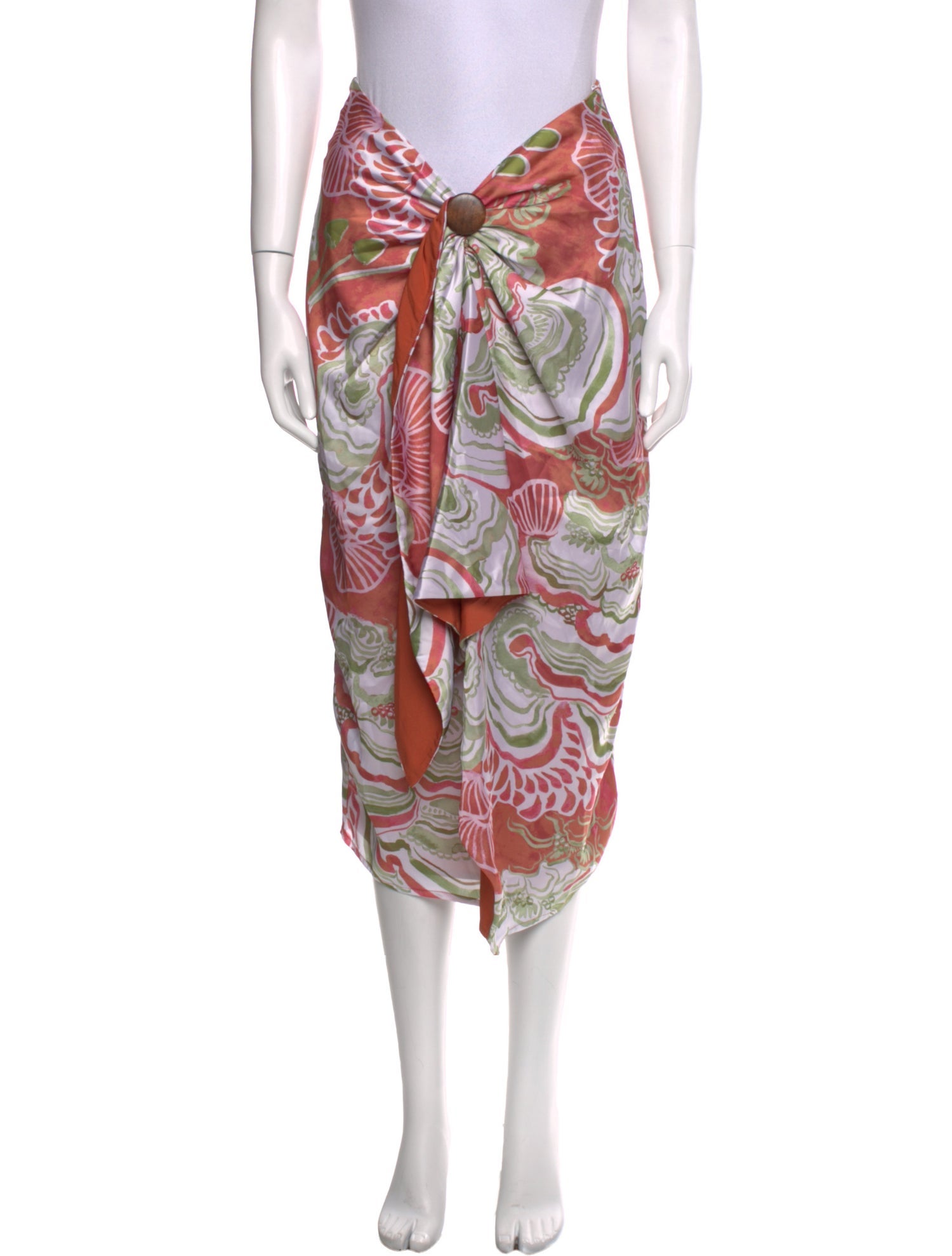 Andrea Iyamah Printed Midi Length Skirt w/ Tags