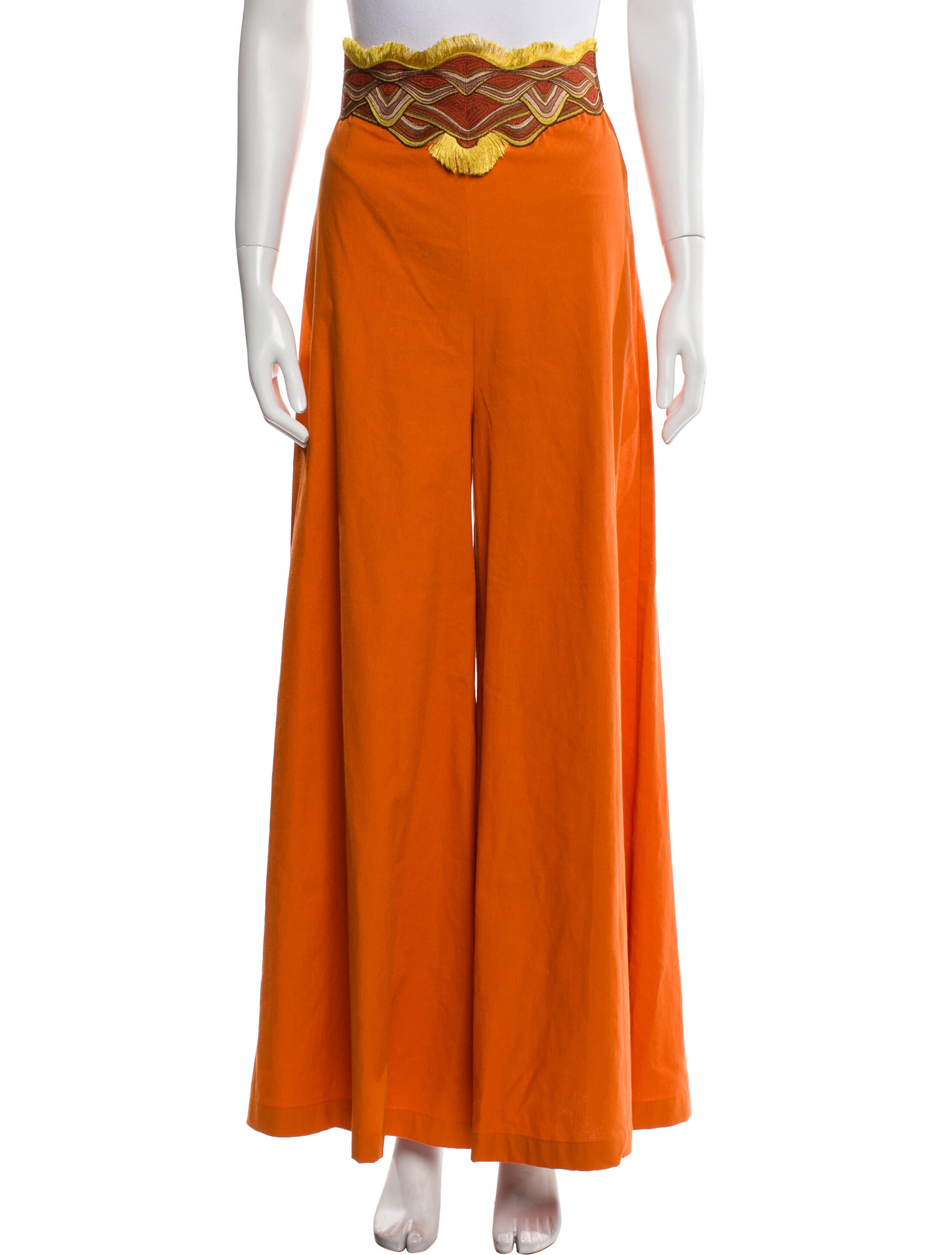 Andrea Iyamah Fox Colorblock Wide Leg Pants