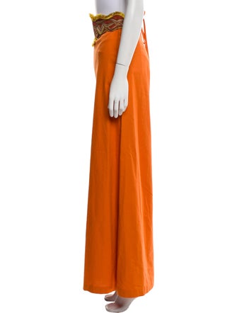 Andrea Iyamah Fox Colorblock Wide Leg Pants