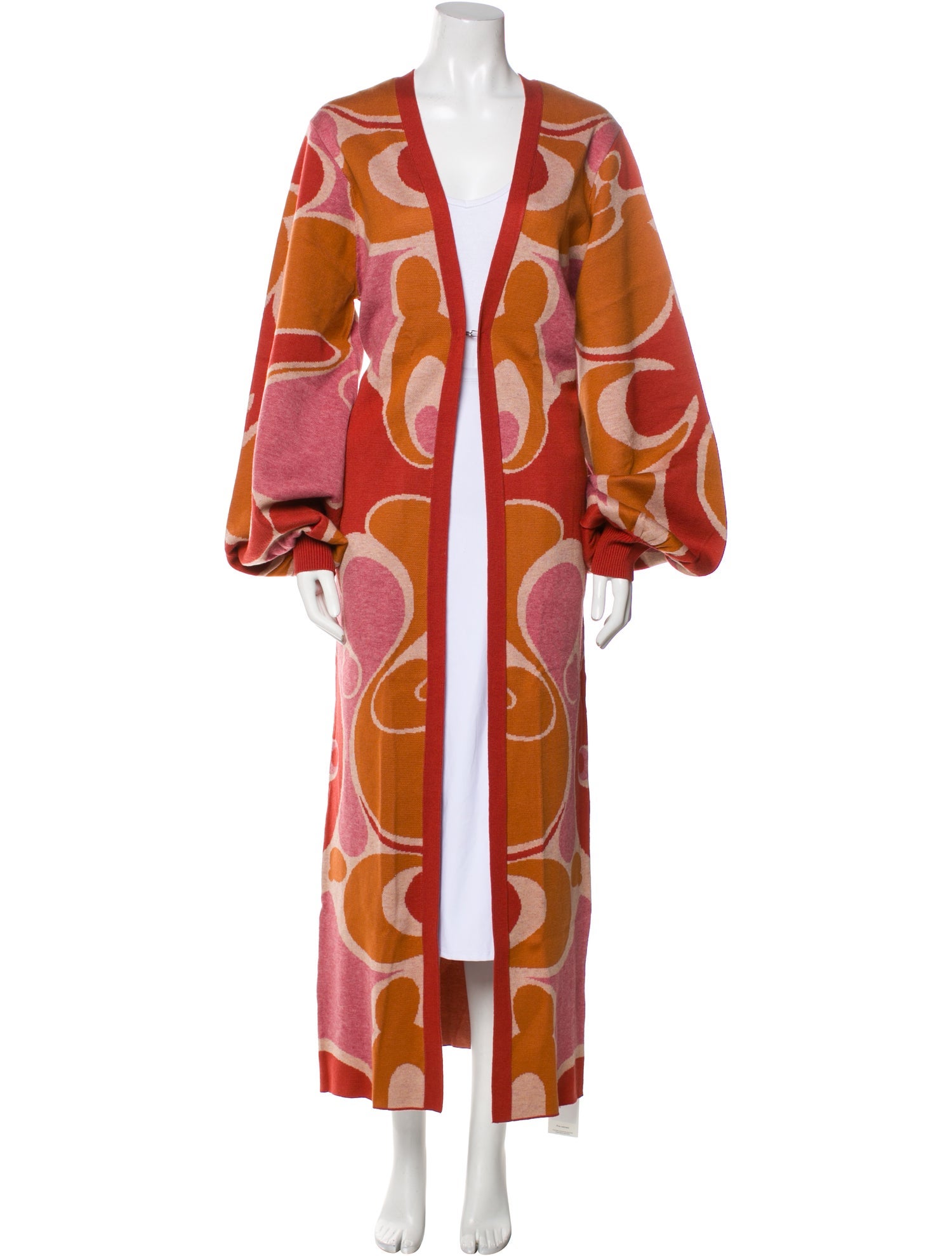 Andrea Iyamah Printed V-Neck Sweater w/ Tags