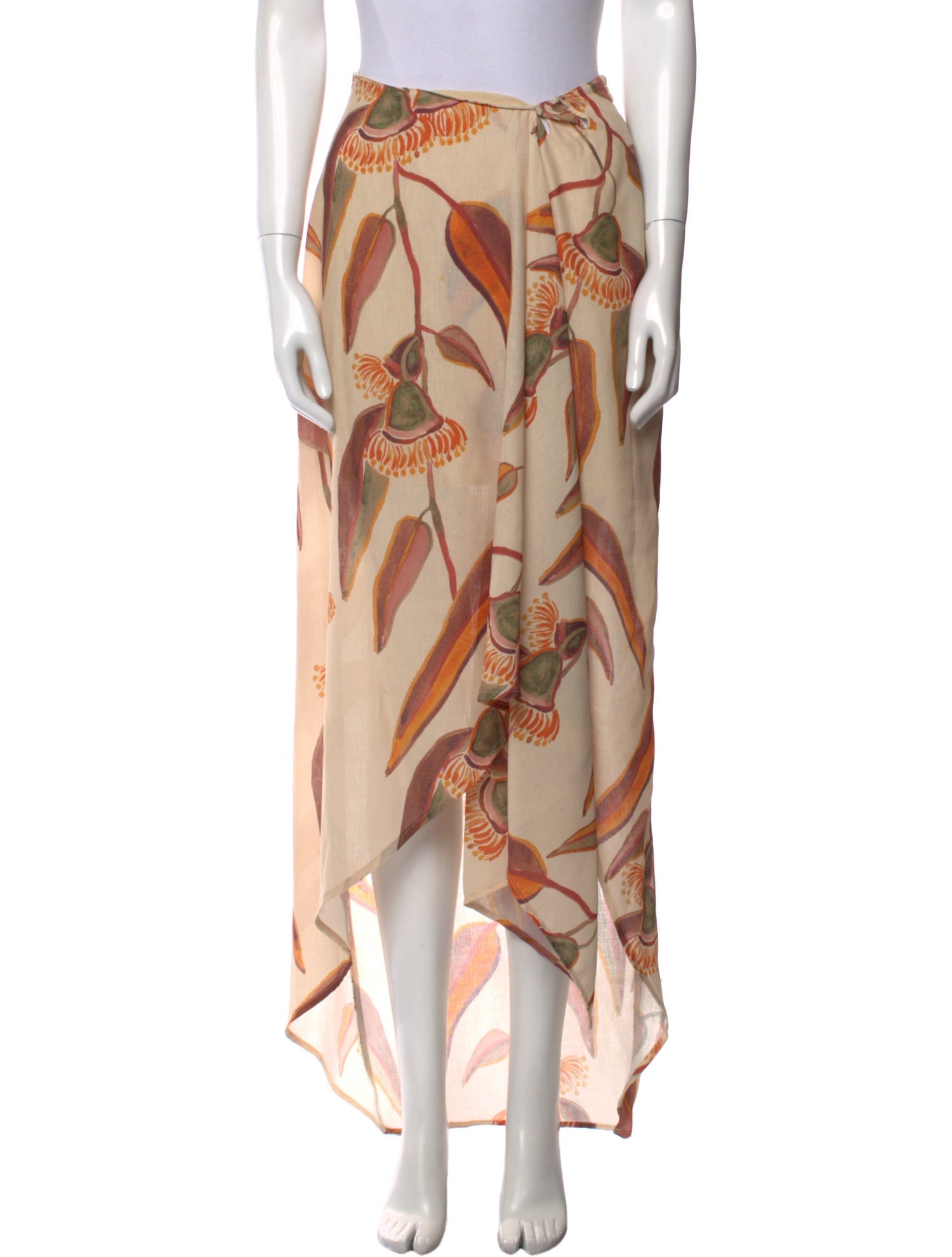 Andrea Iyamah Floral Print Long Skirt