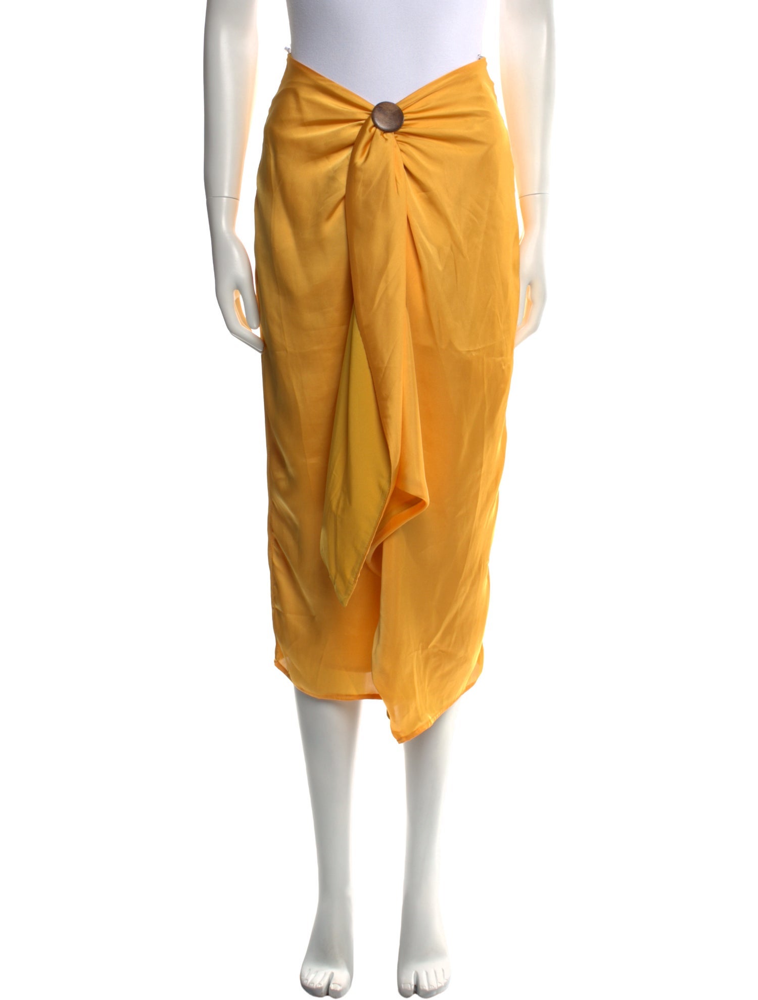 Andrea Iyamah Ruffle Embellishment Midi Length Skirt