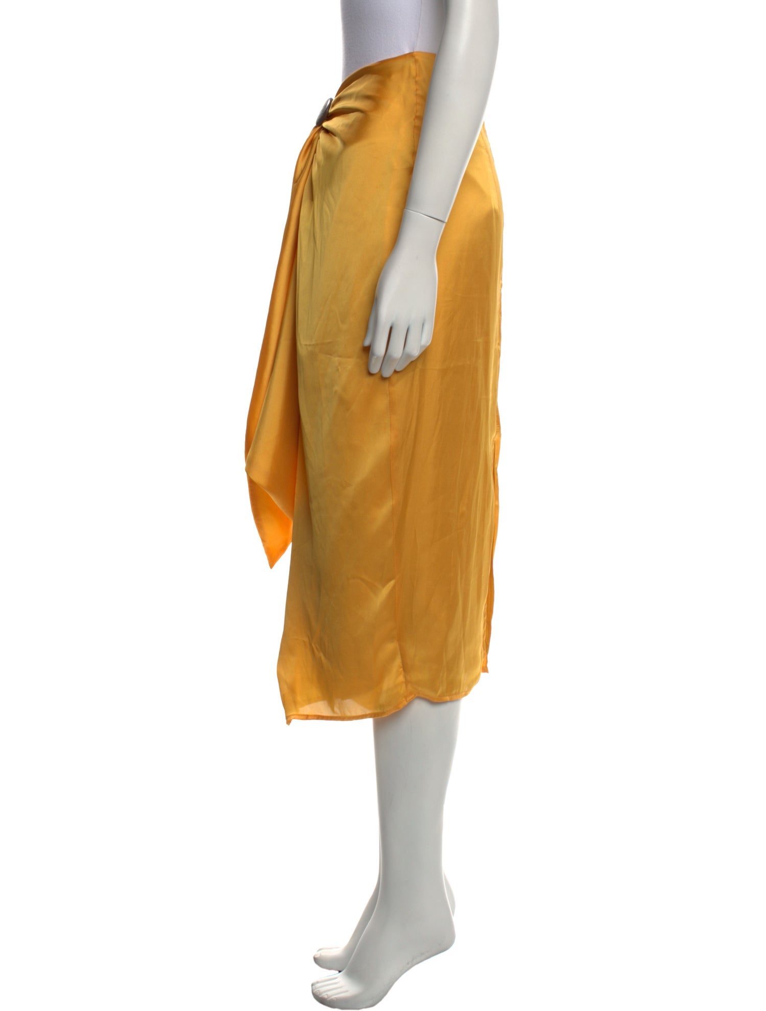 Andrea Iyamah Ruffle Embellishment Midi Length Skirt