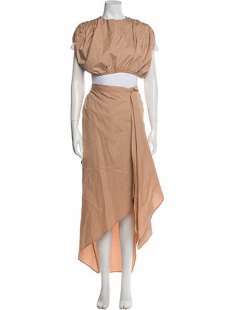 Andrea Iyamah Keyhole Accent Skirt Set