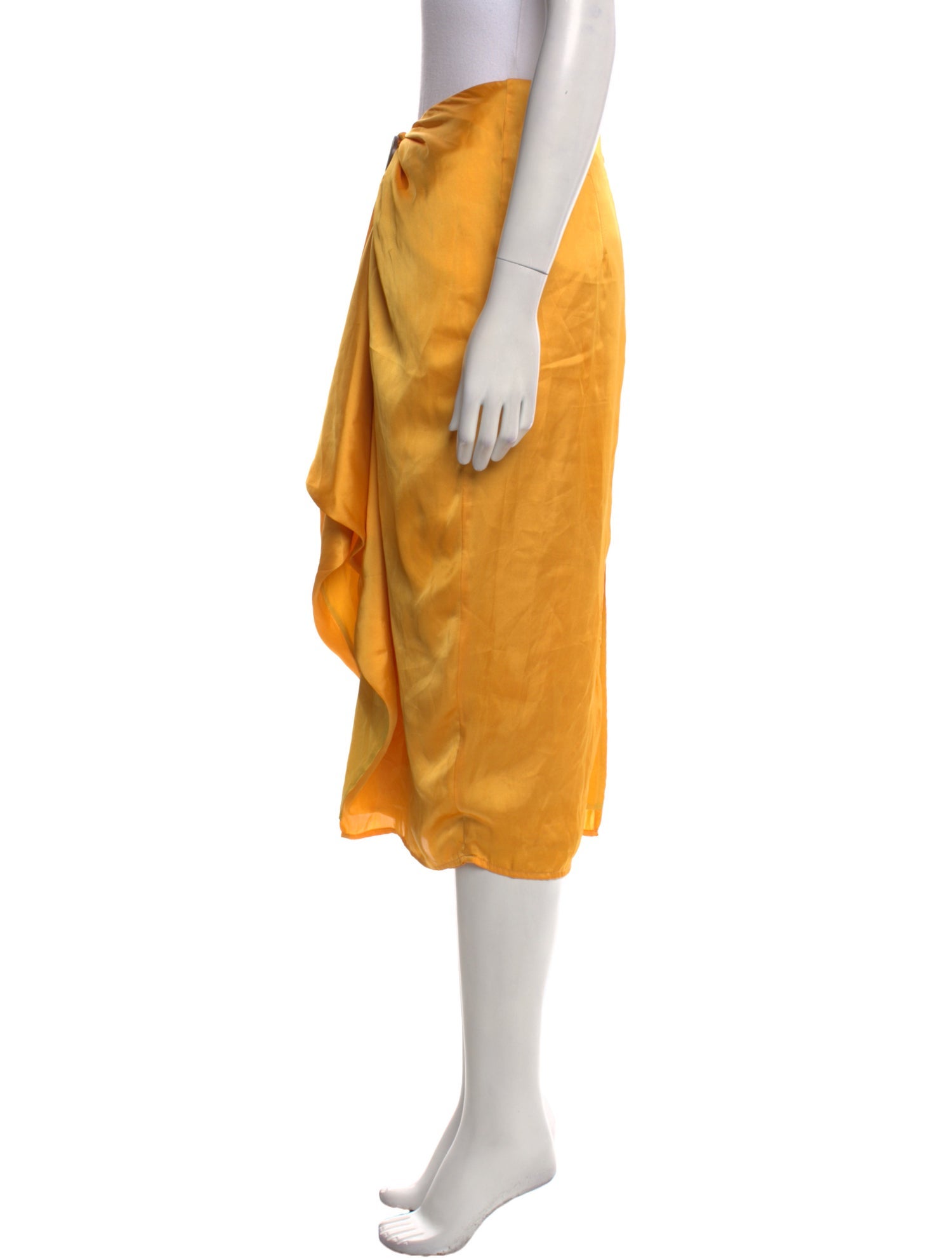 Andrea Iyamah Ruffle Embellishment Midi Length Skirt