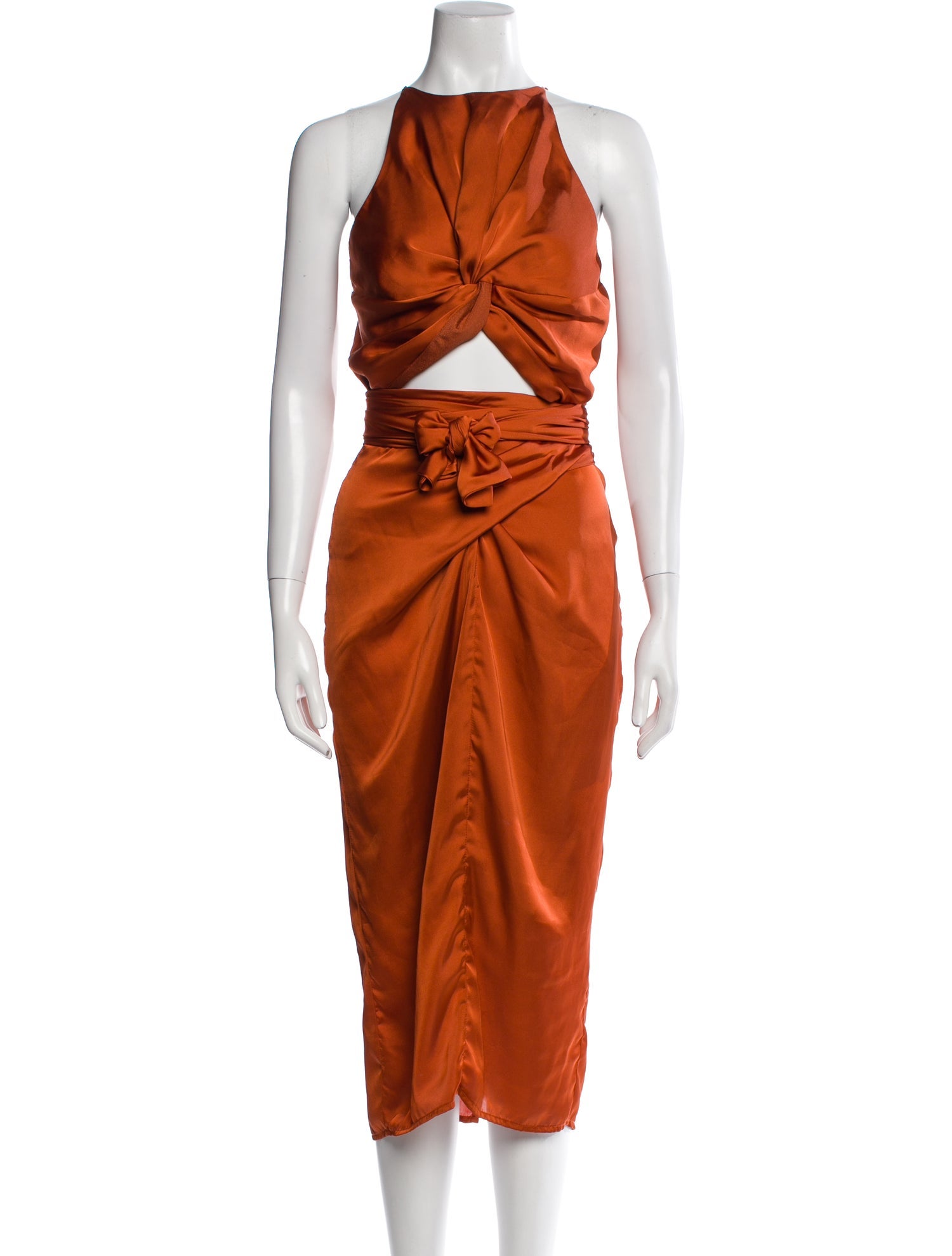 Andrea Iyamah Halterneck Long Dress