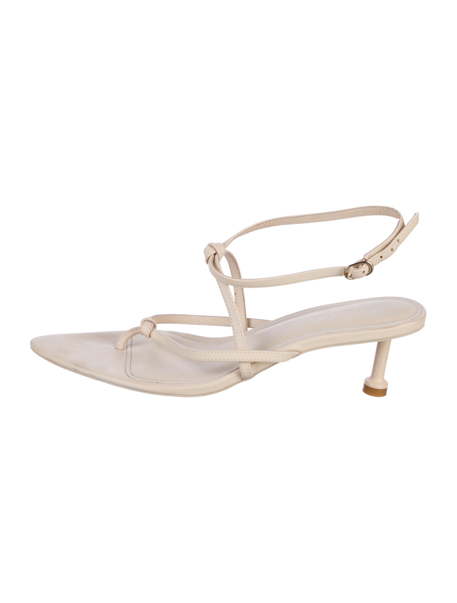 Andrea Iyamah Leather Slingback Sandals