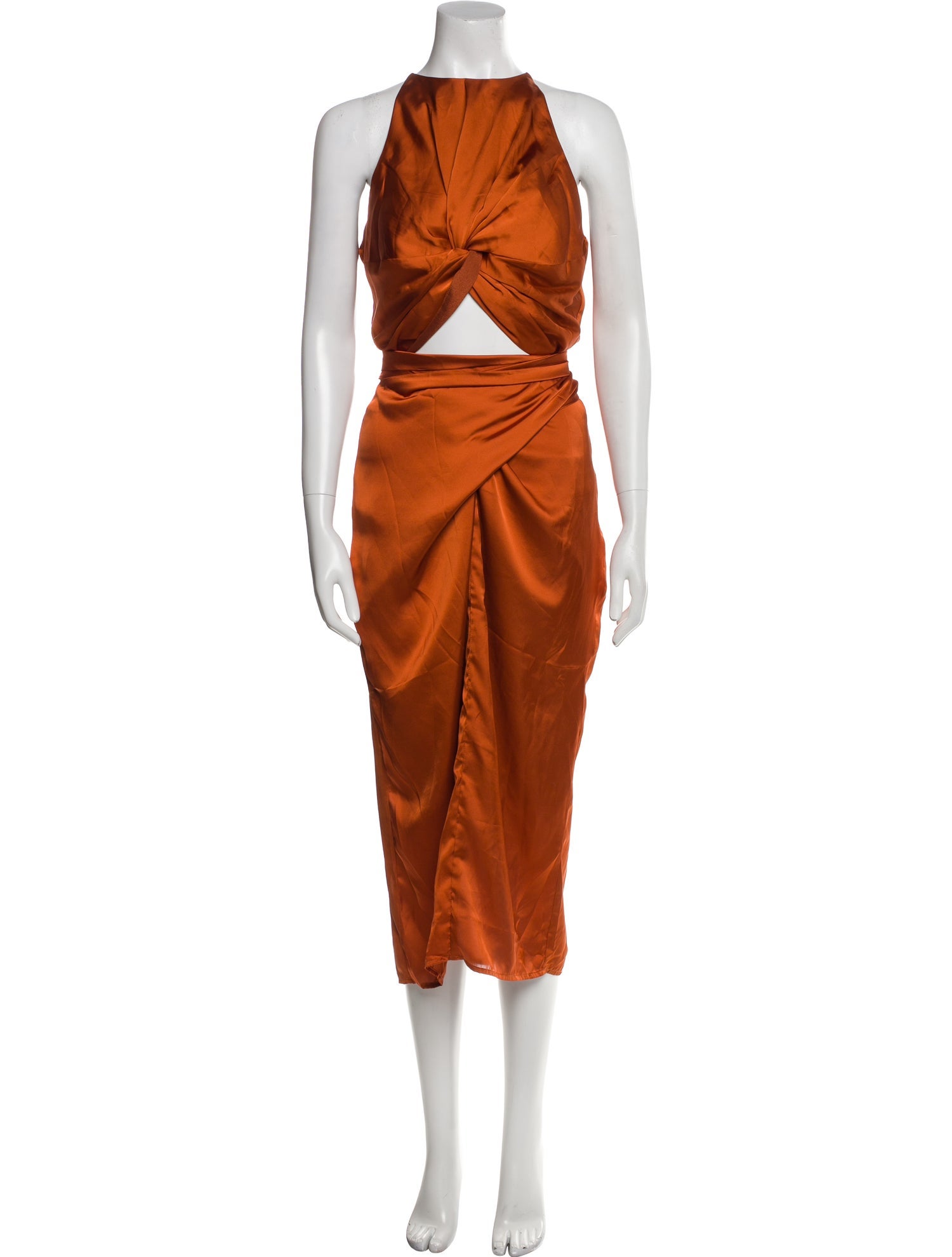 Andrea Iyamah Halterneck Long Dress